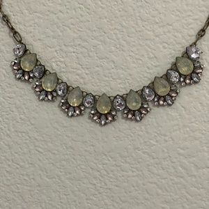 Crystal Flower Statement Necklace